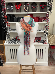 Monkey Mango Fringe Scarf - PRINT 6