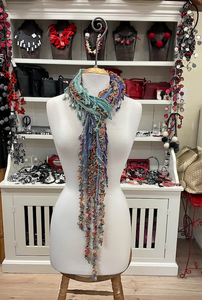 Monkey Mango Fringe Scarf - PRINT 13