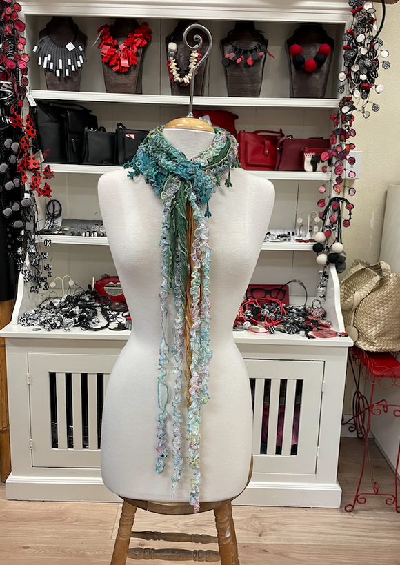 Monkey Mango Fringe Scarf - PRINT 17
