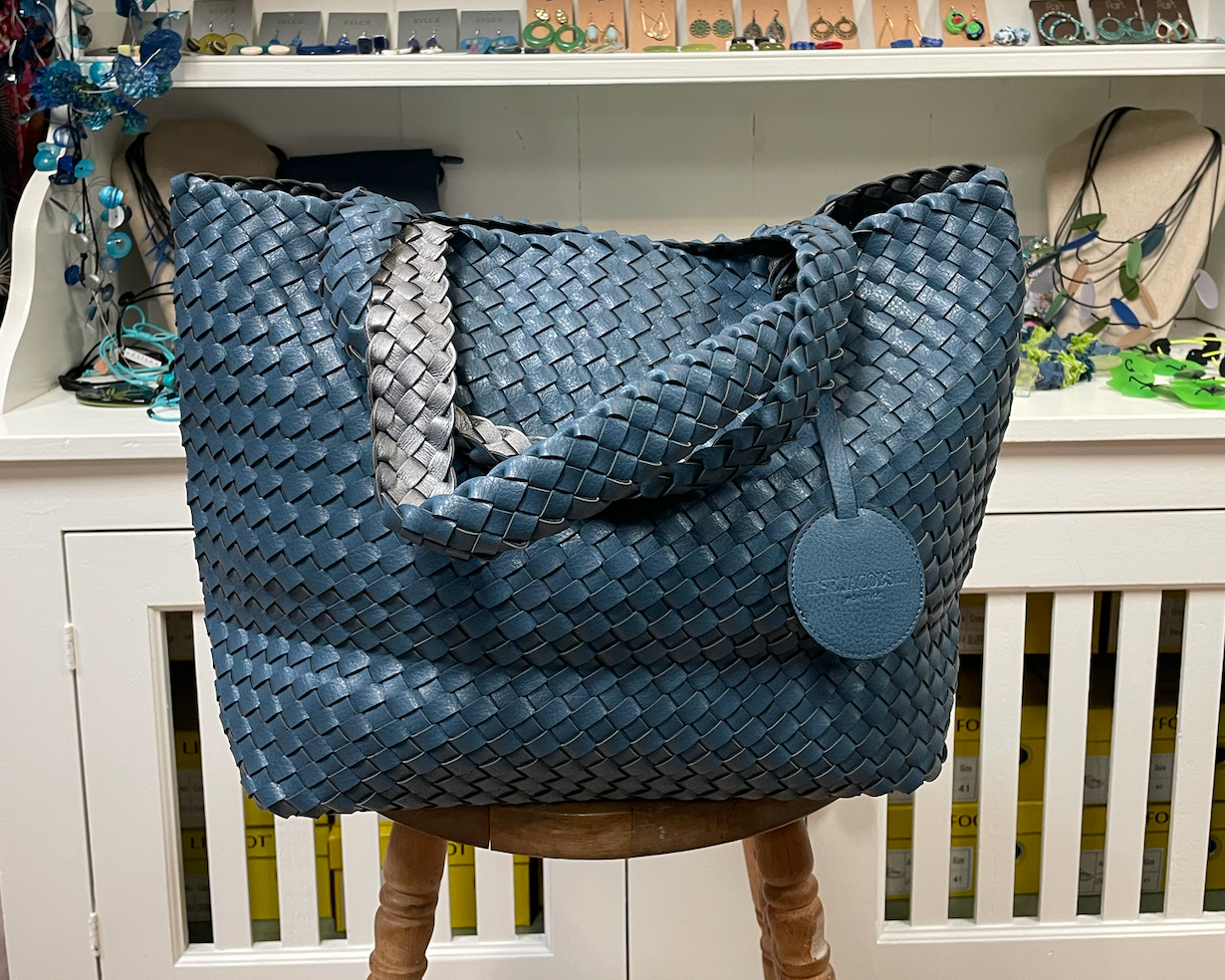 Ilse Jacobsen Reversible Tote -  ORION/BLUE ANTIQUE SILVER