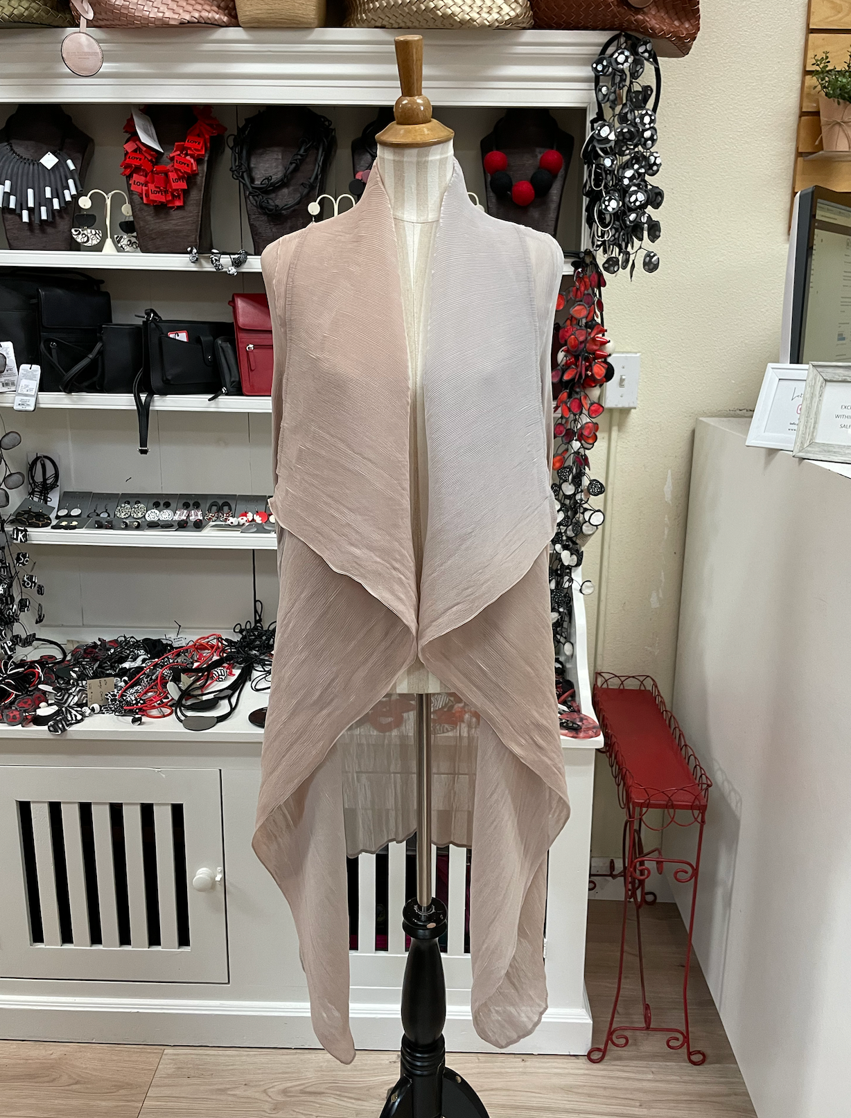 Alquema Long Collare Coat - SILVER SAND