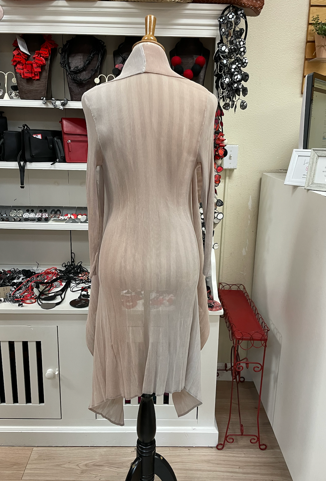 Alquema Long Collare Coat - SILVER SAND