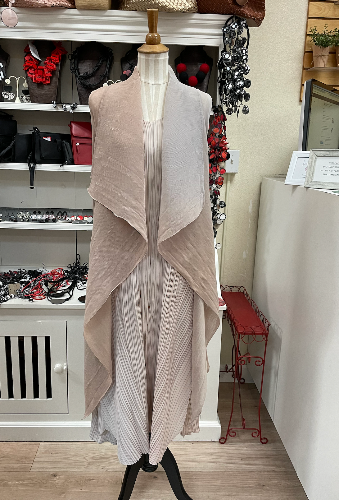 Alquema Long Estrella Dress - SILVER SAND