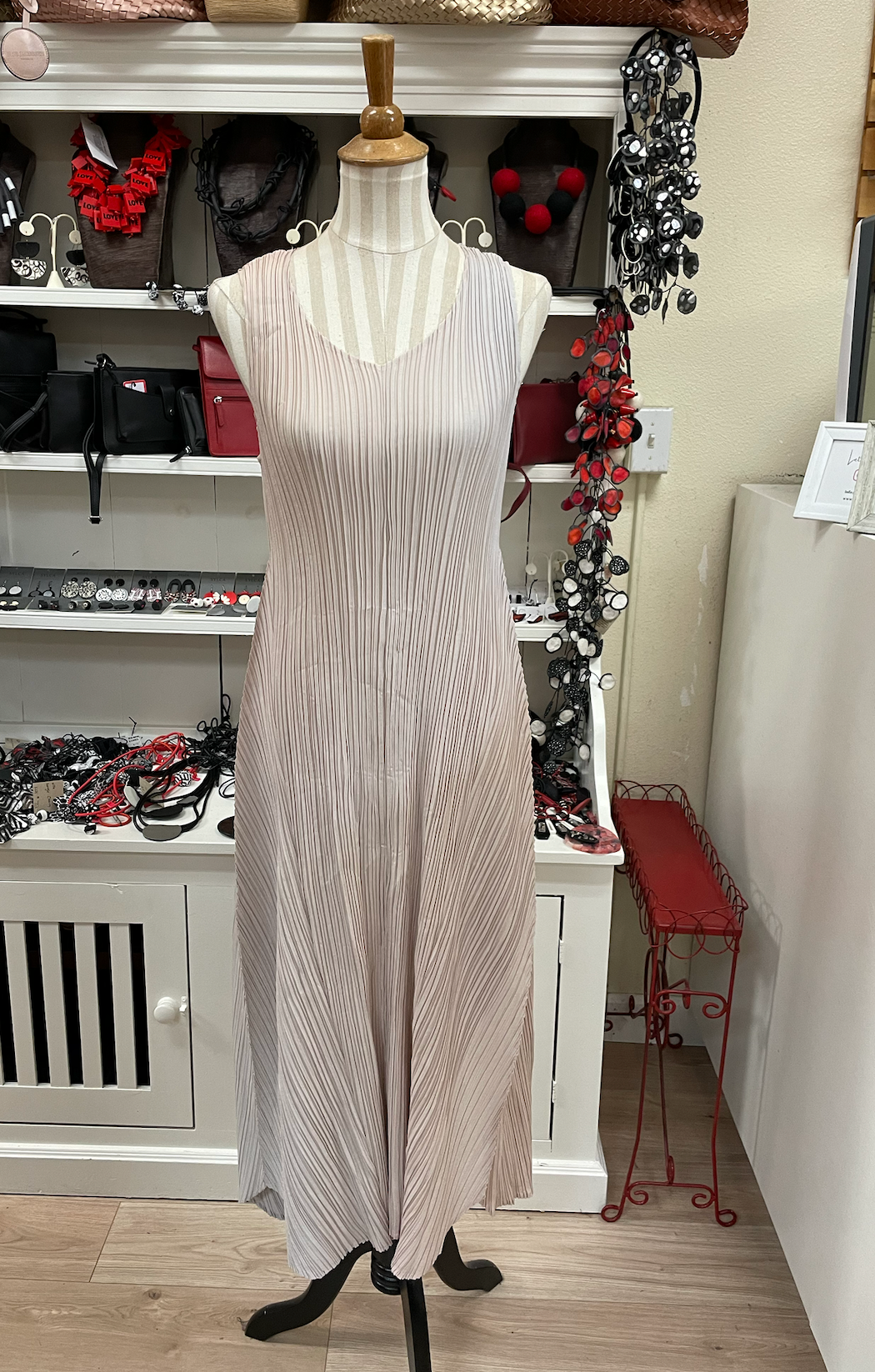 Alquema Long Estrella Dress - SILVER SAND