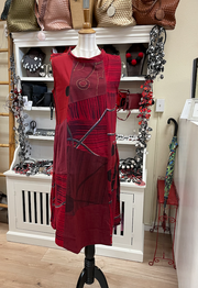 Yaza Batik Kasur Dress - RED