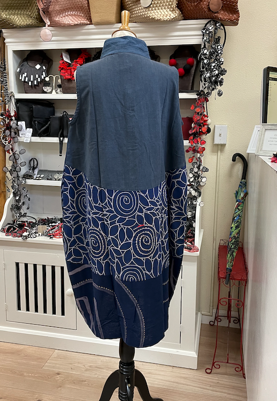 Yaza Kasur Vest - INDIGO