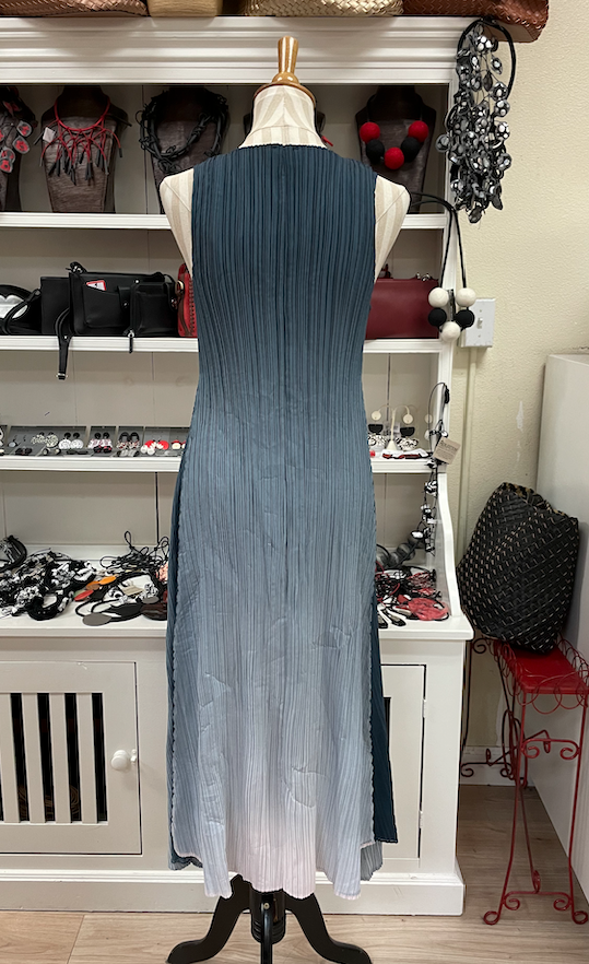 Alquema Long Estrella Dress - CHARCOAL GOES LIGHT