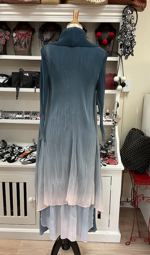 Alquema Long Estrella Dress - CHARCOAL GOES LIGHT