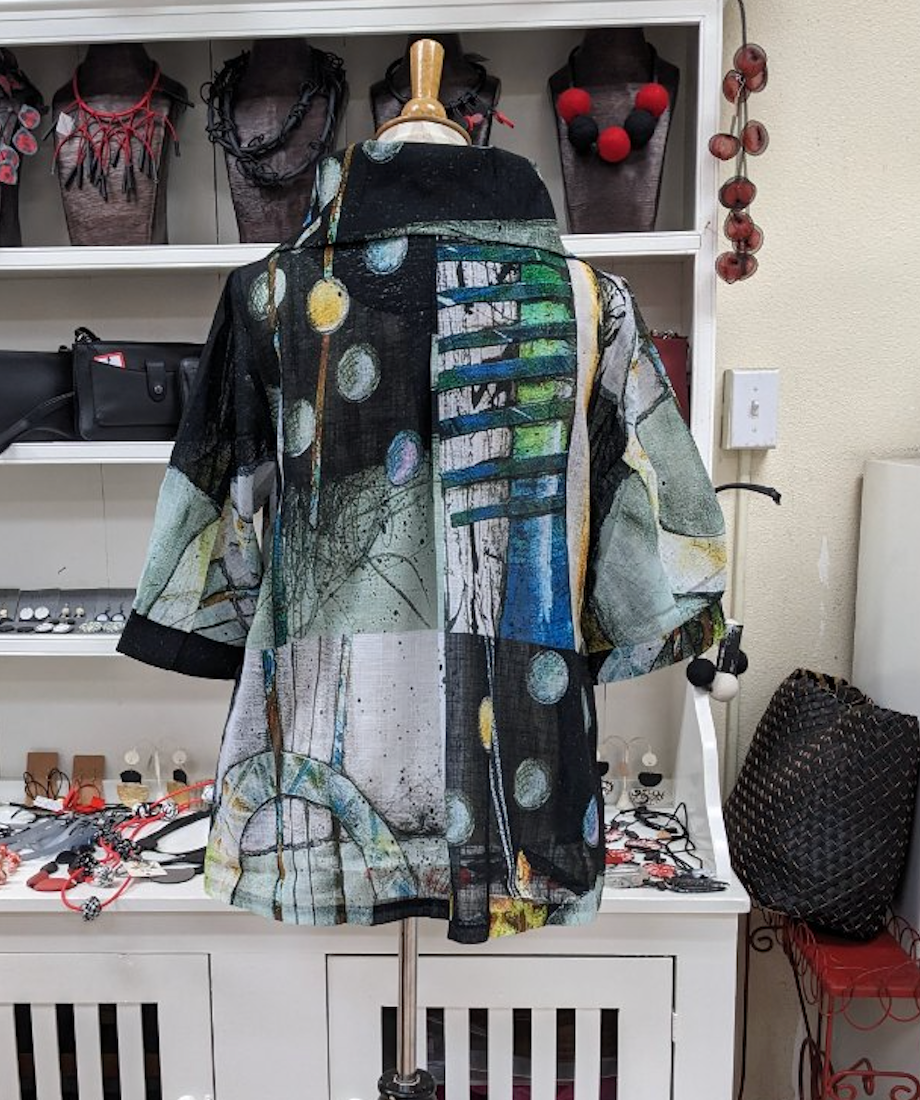 DAMEE MIXED ART MID SWING JKT - 4807-MLT