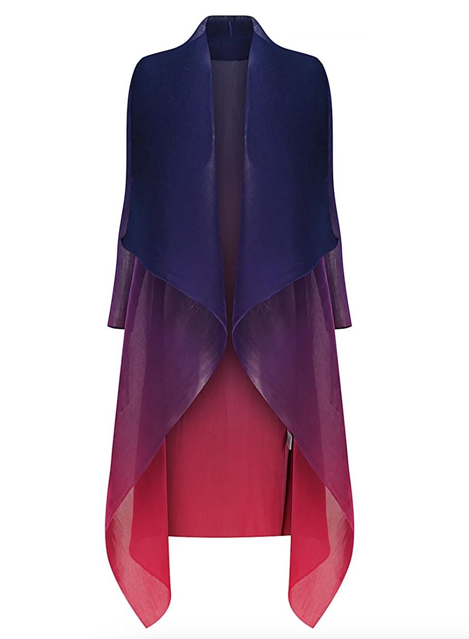 Alquema Long Collare Coat - LAPIS BARBIE