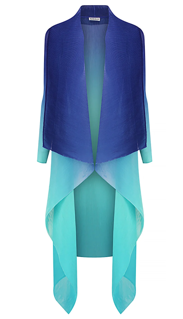 Alquema Long Collare Coat - SCUBA BLUE