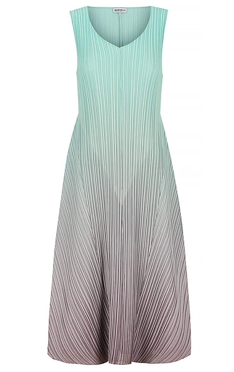 Alquema Long Estrella Dress - SMOKEY SPEARMINT