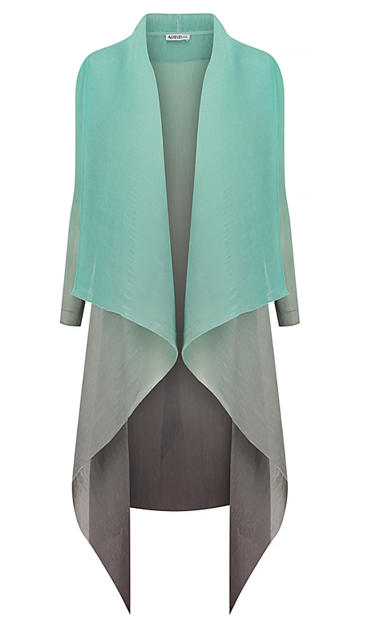 Alquema Long Collare Coat - SMOKEY SPEARMINT
