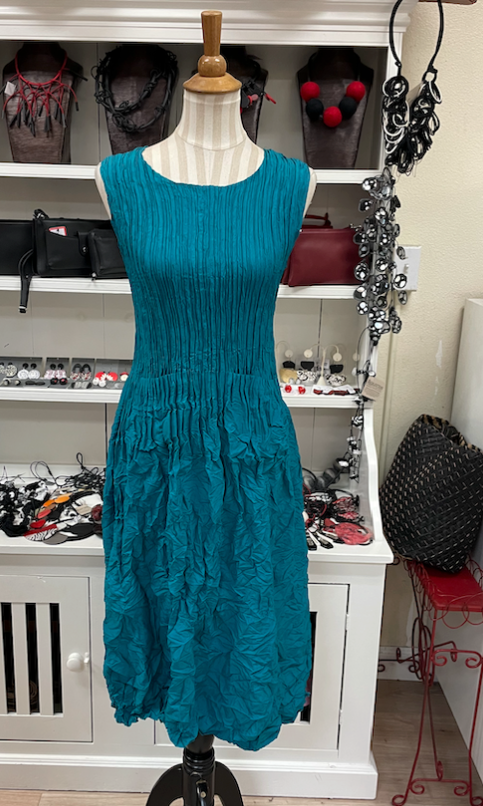 Alquema Smash Pocket Dress - PEACOCK