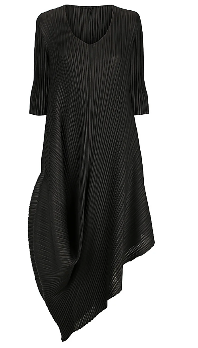 Alquema Draper Dress - BLACK