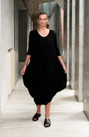 Alquema Draper Dress - BLACK