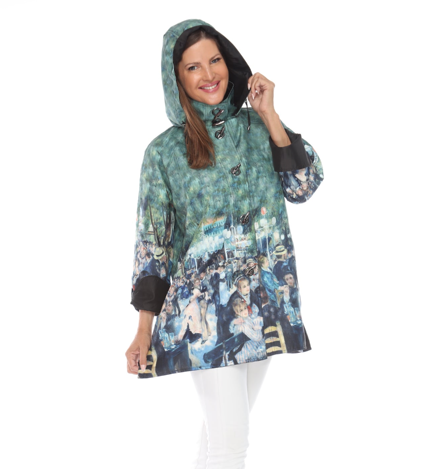 Oopera Raincoat - BALL AT THE MOULIN DE LA GALETTE BY PIERRE-AUGUSTE RENOIR - J3240RW-4