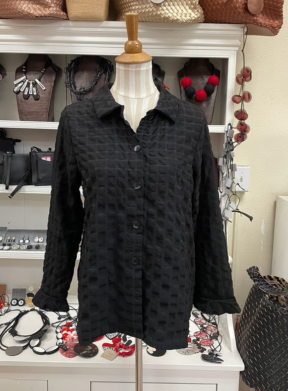 Shana Puffer Shirt -24214-BLACK-6