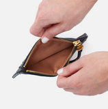 HOBO - Carte Card Case - BLACK IN PEBBLED LEATHER