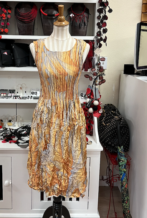 Alquema Smash Pocket Dress - Glossy- GOLDEN FEATHER