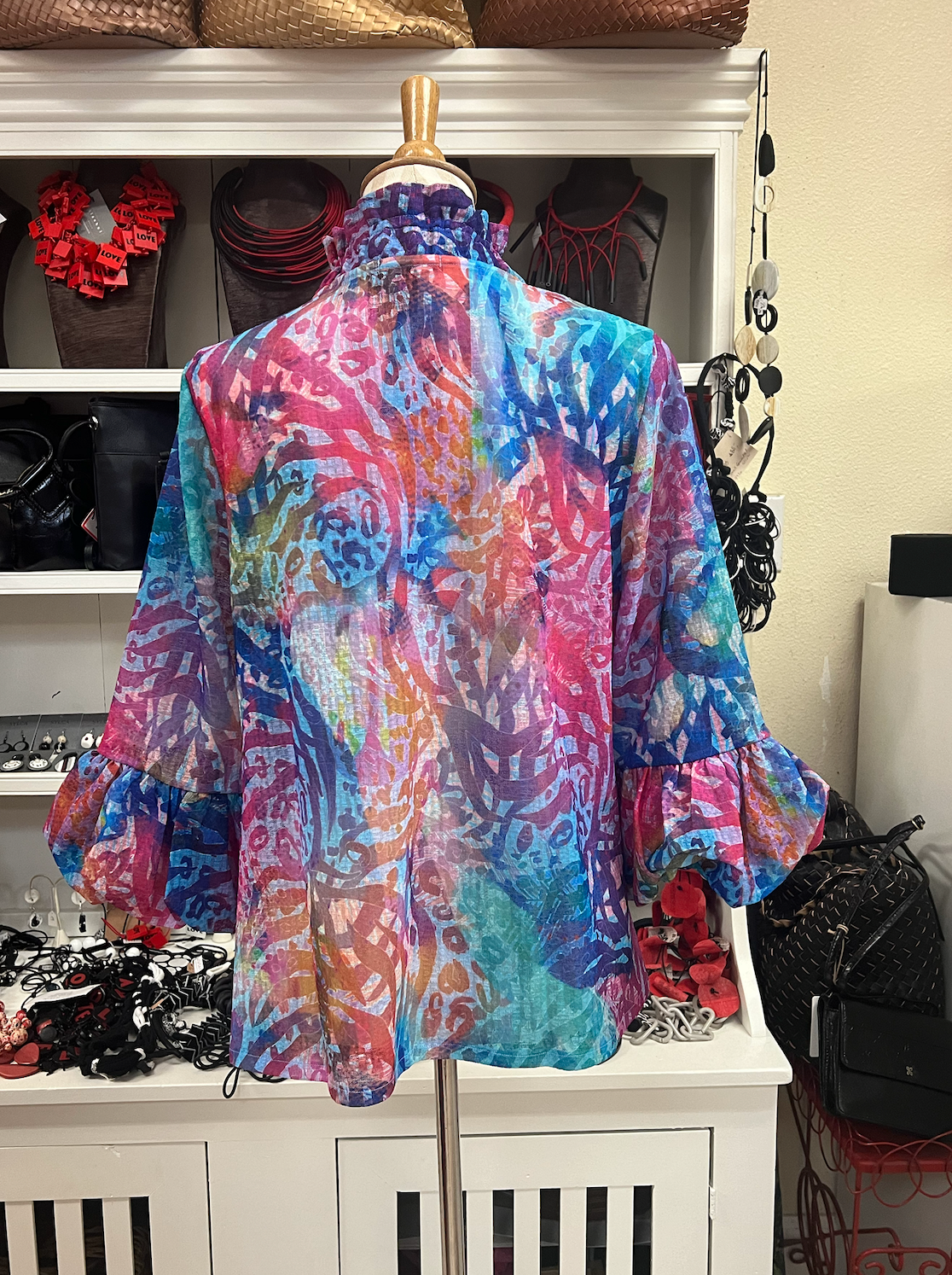 DAMEE COLORFUL UNDERSEA RUFFLE JKT - 2403 - PNK