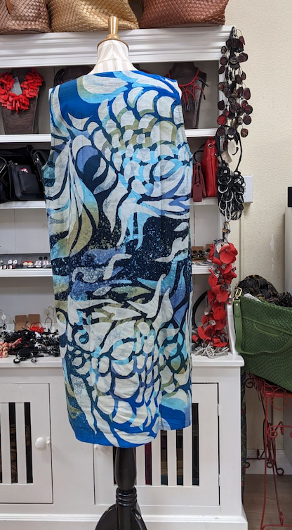 Yaza Batik Jumper Dress - WAVES