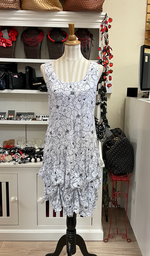 Shana Crinkle Short Bubble Dress - 24007 - WHITE - 6