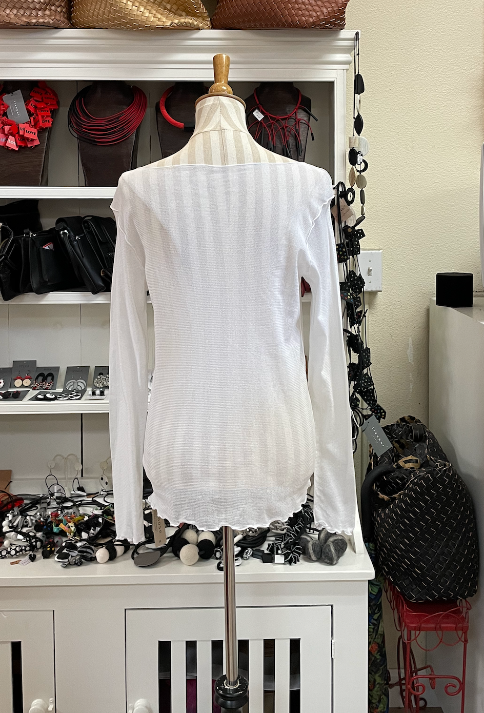 CUT LOOSE - Tulle Pearl Edge Top - 1387839