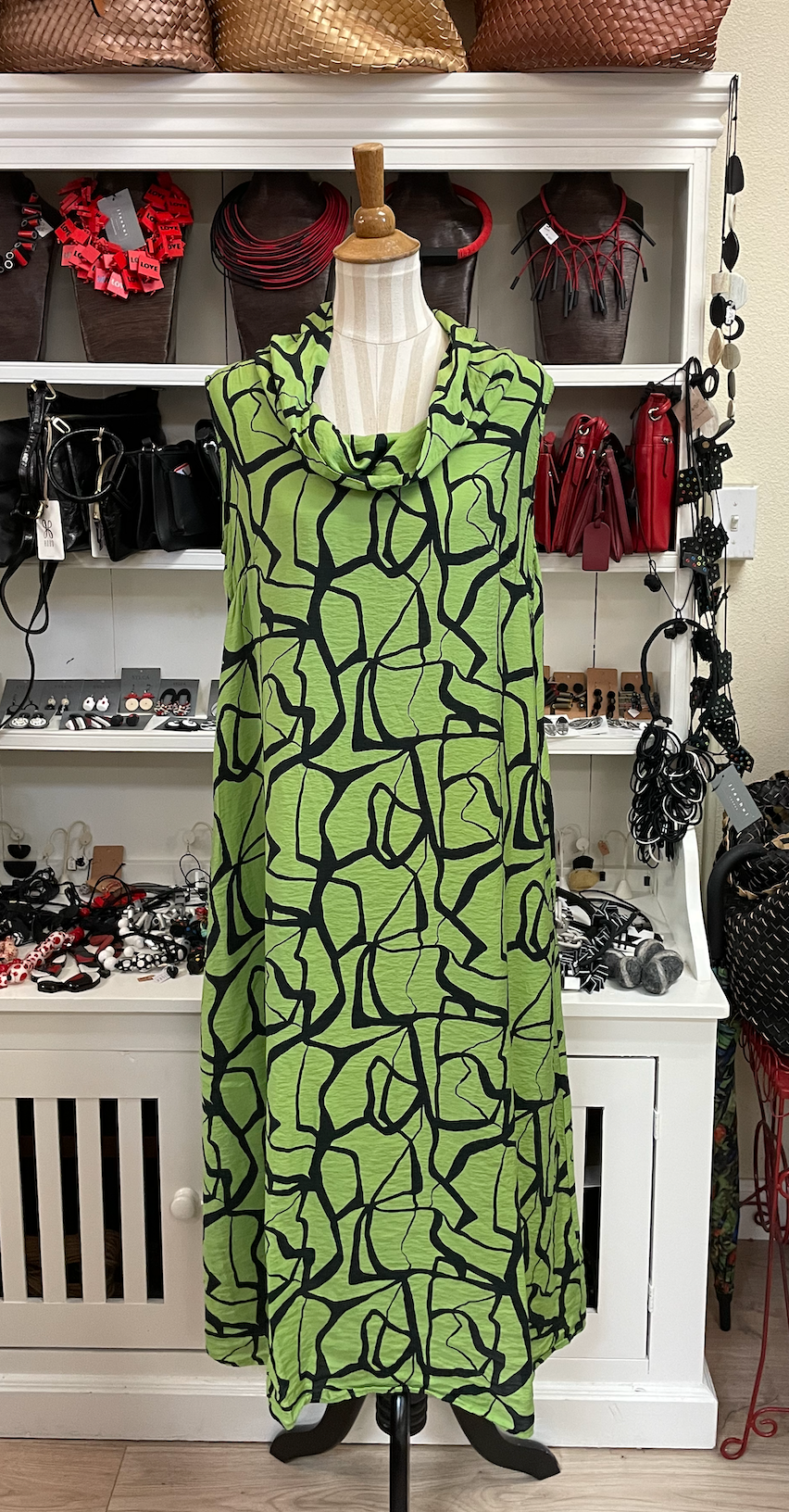 CUT LOOSE - Mod Marble Cowl Neck Maxi Dress - 6560329