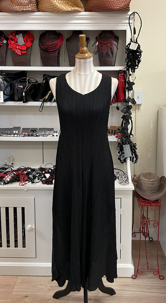 Alquema Long Estrella Dress - BLACK