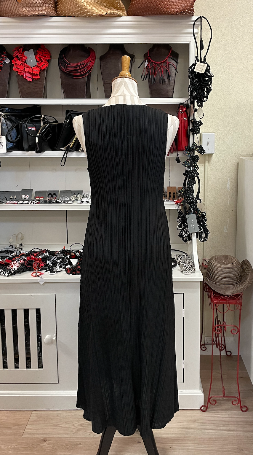 Alquema Long Estrella Dress - BLACK