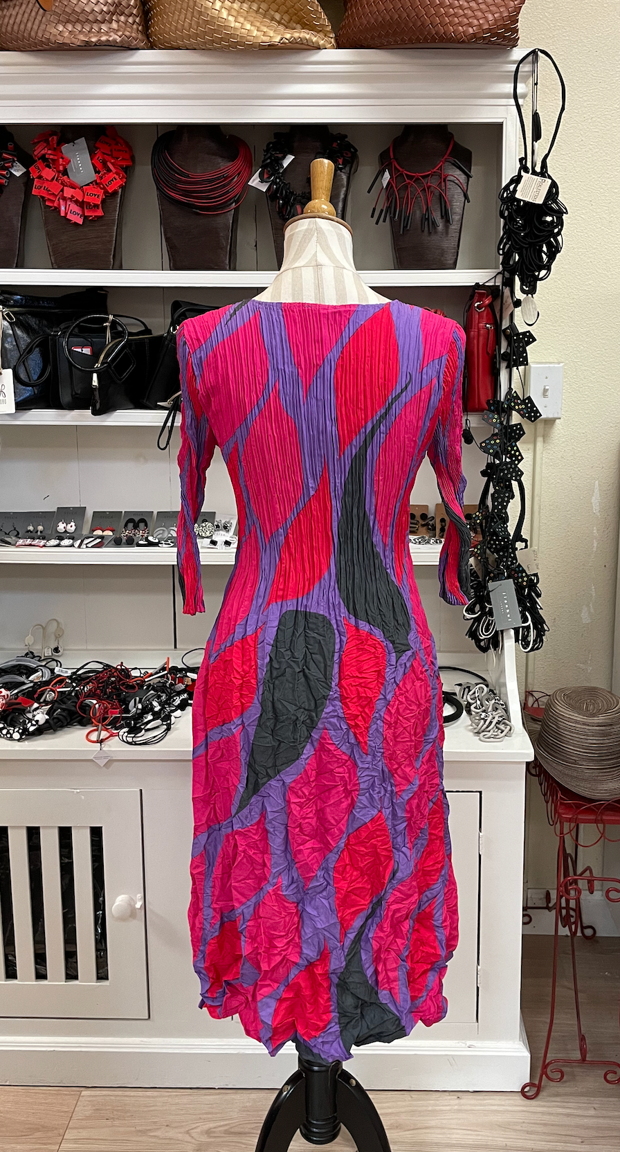 Alquema 3/4 Sleeve Smash Pocket  Dress - CAPER