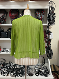 Real Creations Mesh Cardigan - A513 - GREEN - XXL ONLY