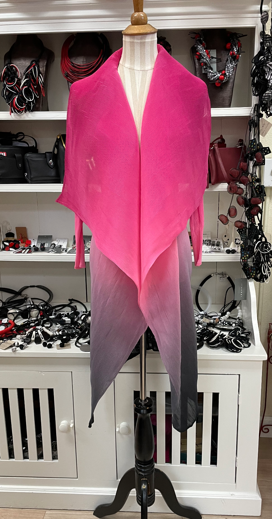 Alquema Long Collare Coat - CABARET PINK