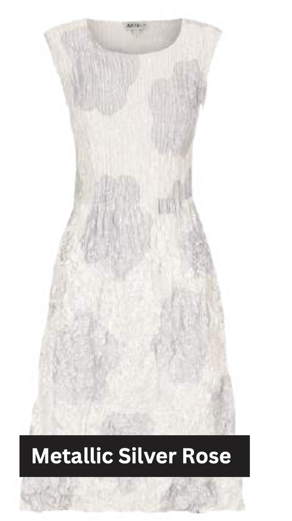 Alquema Smash Pocket Dress - METALLIC SILVER ROSE