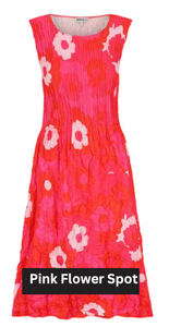 Alquema Smash Pocket Dress - PINK FLOWER SPOT