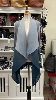 Alquema Short Collare Coat - MARSHMELLO TO INDIGO