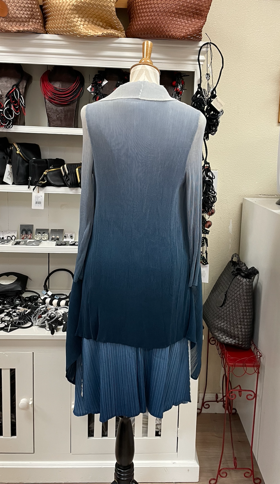 Alquema Short Collare Coat - MARSHMELLO TO INDIGO