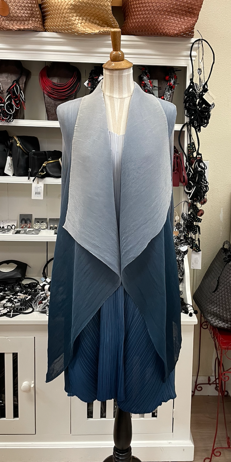 Alquema Short Collare Coat - MARSHMELLO TO INDIGO
