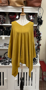 Dolma Cashmere Poncho - LOTTA YELLOW