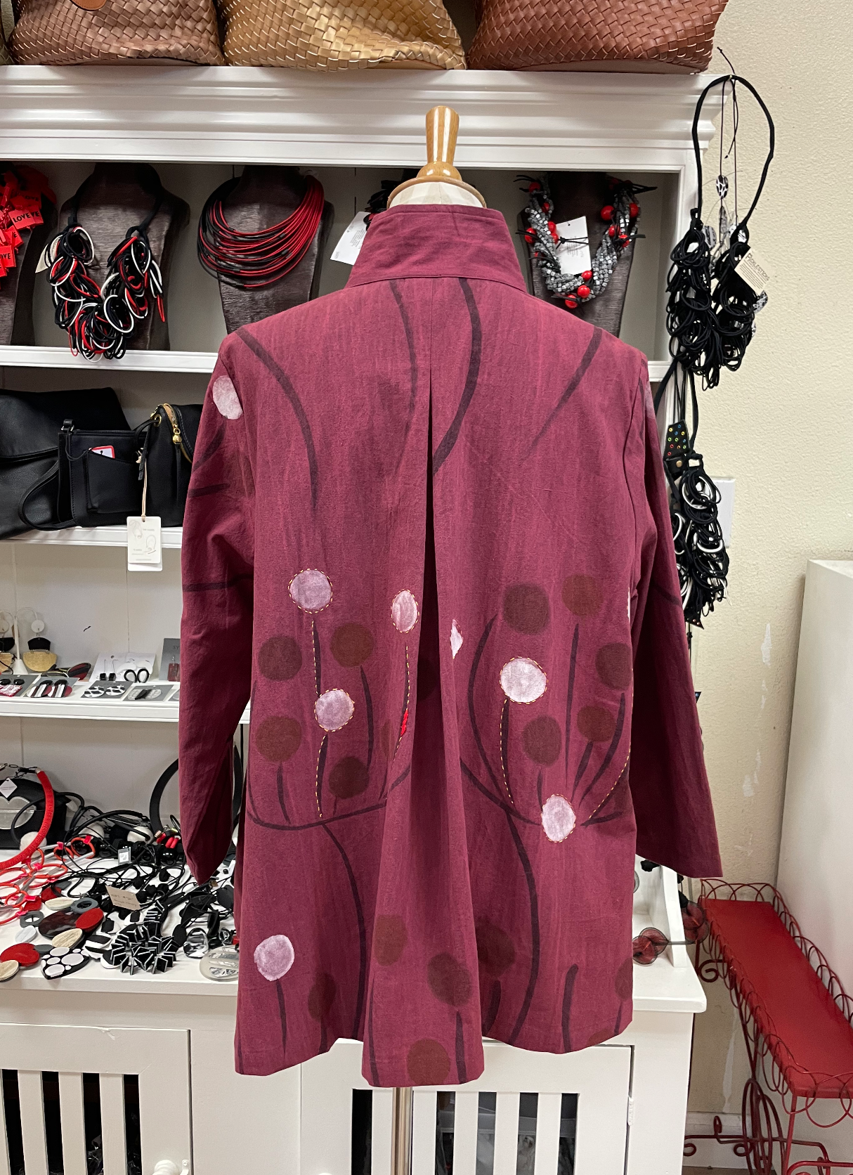 Yaza Batik Art Jacket - MAUVE