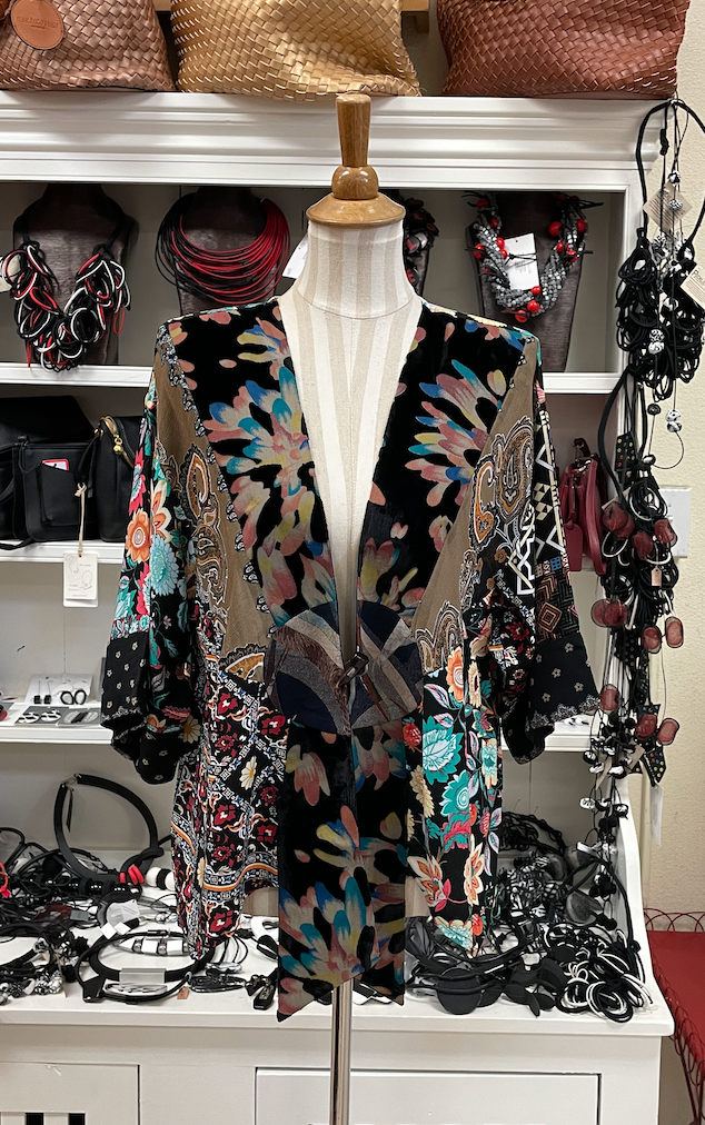 Sterling Style Frog Closure Jacket - 6027J BLACK/MULTI