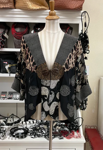 Sterling Style Frog Closure Jacket - 5775J BLACK