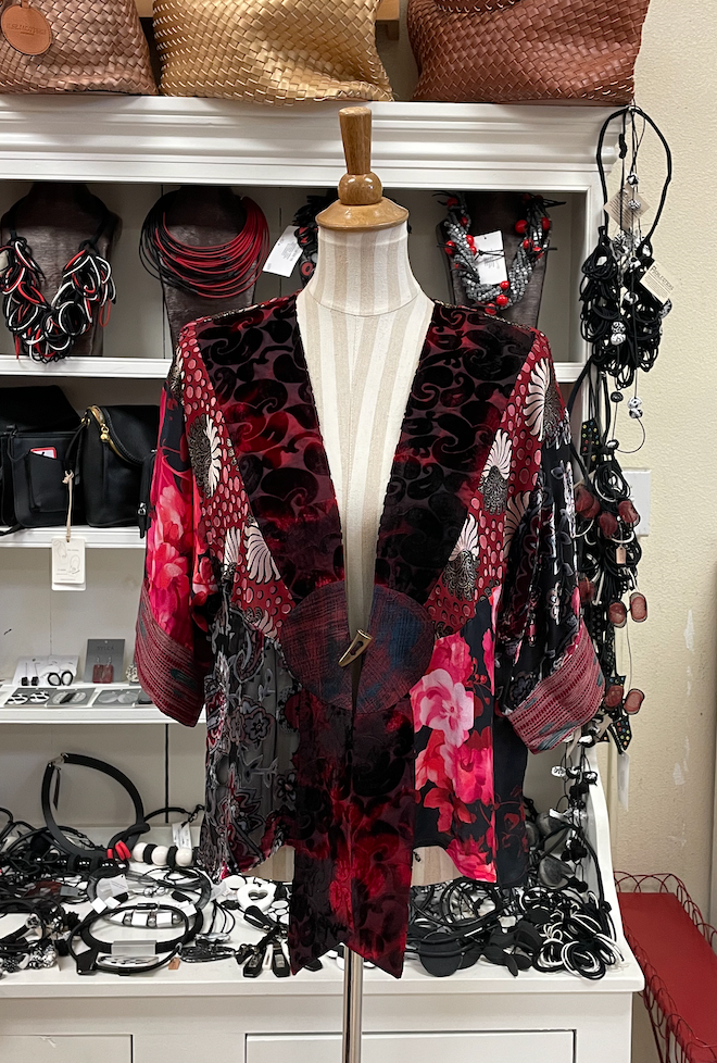 Sterling Style Frog Closure Jacket - 6030J WINE