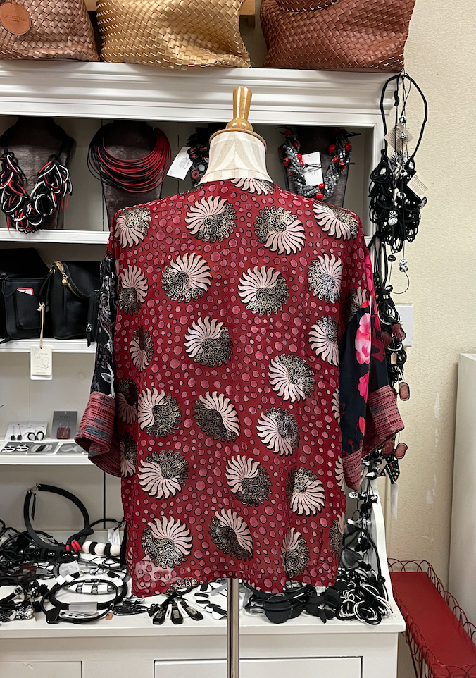 Sterling Style Frog Closure Jacket - 6030J WINE