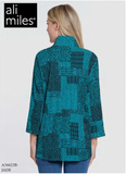 Ali Miles Woven Button Front Blouse - A34423TM - JADE