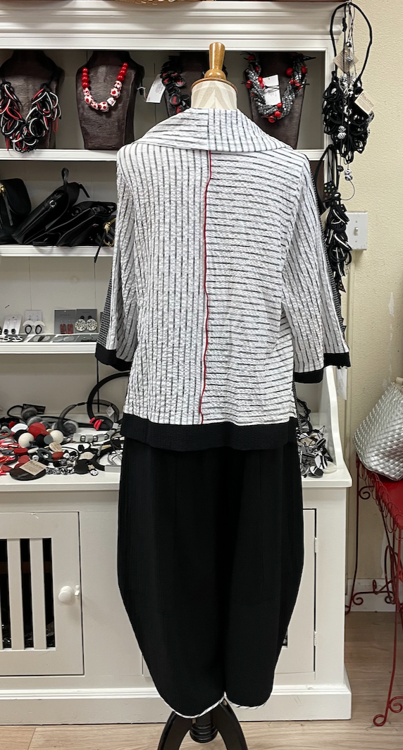 Moonlight Mixed-Print Cowl Neck Tunic - 2804