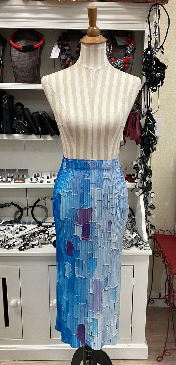 Vanite Couture Skirt - 88109 - BLUE MULTI