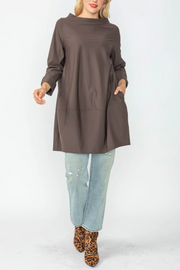 IC COLLECTION Top- 3226T- BROWN