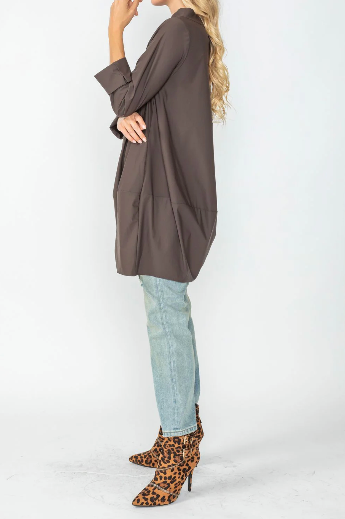 IC COLLECTION Top- 3226T- BROWN